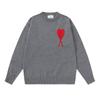 Neuer AMI CS Strickpullover Rundhals Trendmarke Damen Paar Kleines Herz Lockerer Pullover Langarm Grenzüberschreitender Strickpullover