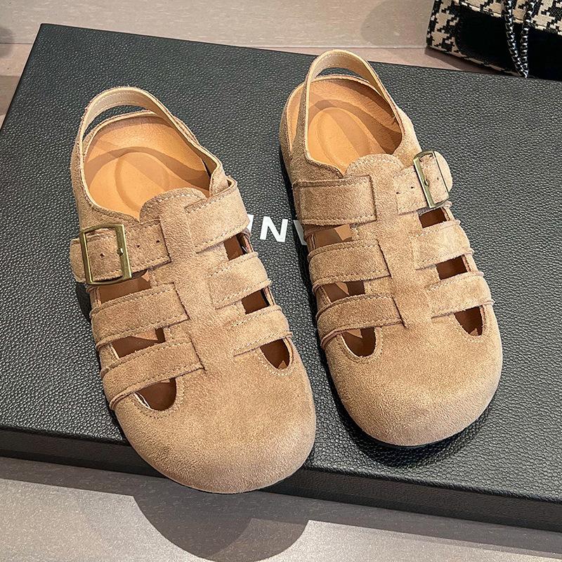 Roman Sandals Fairy Wind Non-slip Shoes Children Summer 2025 New Fashion Versatile Student Flat Pig Cage Shoes