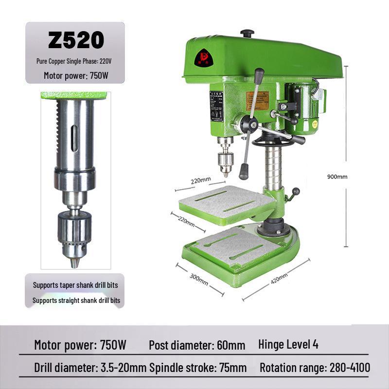 Deke Z516BC 16mm High Power 750W Bench Drill Press & Mill Machine