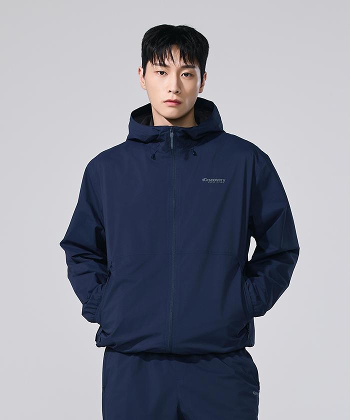 Discovery Expedition Men'S Functional 2L Woven Training Hooded Jacket (D/Navy)