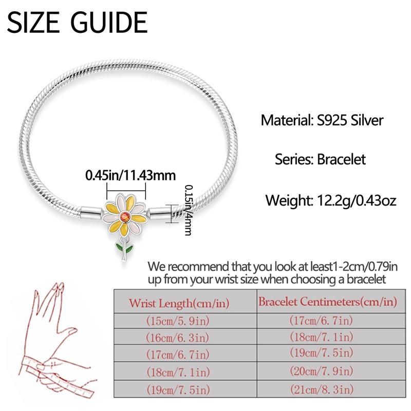925 Silver Bracelet 21cm Making Snake Chain Match Charms Bracelet Fit European Authentic Charm Bracelet for Women Gift