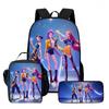 Rucsac K-pop Demon Hunters cu Geantă de Prânz și Toc de Creioane, Multicolor, 29x16x42cm