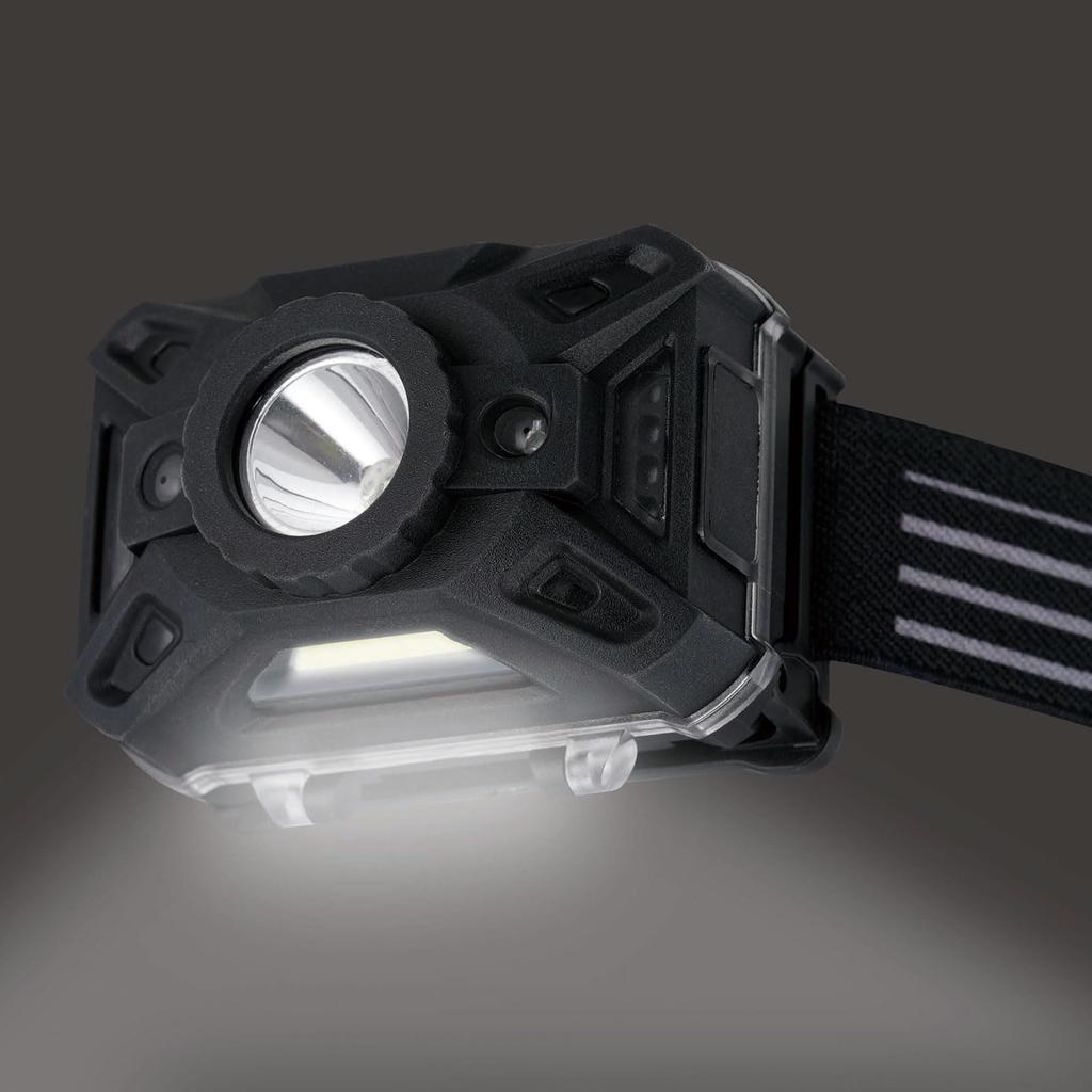 Save Industry 5W LED Headlight with Motion Motion Battery Compatible with AAA 507428 Sensor, Sensor, Operated, Fishing, Multi-Function, Batteries,
