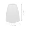 POPETPOP Lampshade, Bulb Cover, Plastic, Table Lamp, Light Bulb Cover, Replacement, Desk Lamp Cover, Lighting Decoration, 40mm, Pack of 4, White