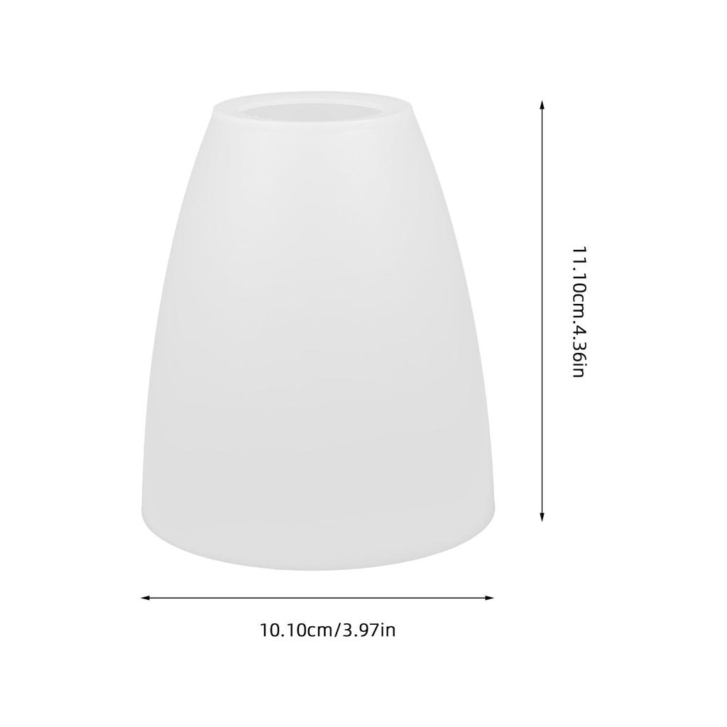 POPETPOP Lampshade, Bulb Cover, Plastic, Table Lamp, Light Bulb Cover, Replacement, Desk Lamp Cover, Lighting Decoration, 40mm, Pack of 4, White