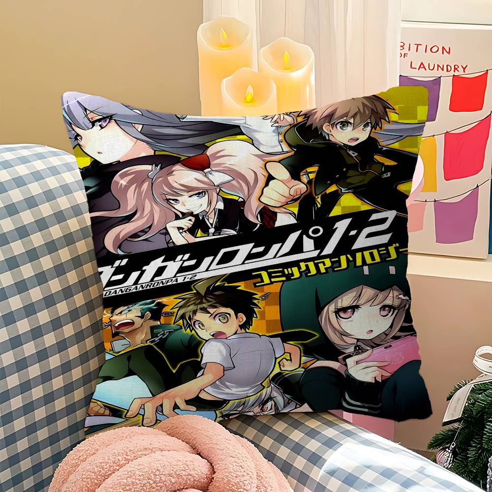 Classic Anime Danganronpa Classic Movie Pillow Gift Home Office Decoration Pillow Bedroom Sofa Car Cushion CoverPillow Case