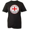 Mens Womens England T Shirt Football Crest Shield Flag Graphic Printed Black Tee Unisex T-Shirt