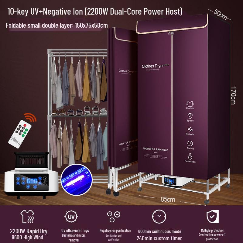 Foldable Household & Dormitory Underwear and Baby Dryer Cabinet & Rack