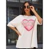 Western Style New round Neck Loose Casual Print Short sleeve Cotton T-shirt Top Loose Printed T-shirt