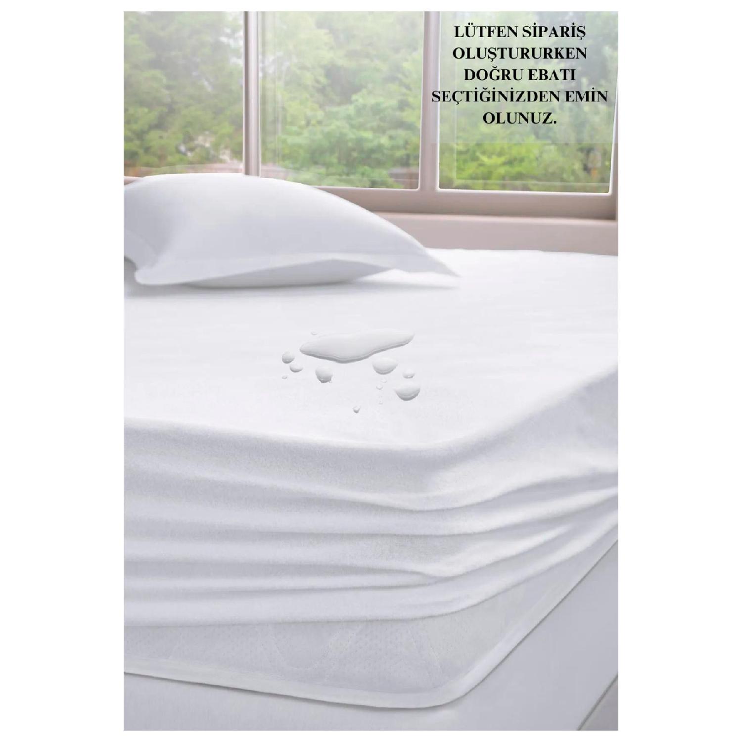 

Calico Nonwoven Fitted Water Liquid Proof Mattress Mattress Mattress Protector Single Pair 60 x 120 белый