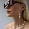 Pearl Beaded Sunglass Chain Hanging Cord Anti Drop Eyeglass Lanyard Adjustable Nonslip Eyeglass Holder Strap Eye Accessories