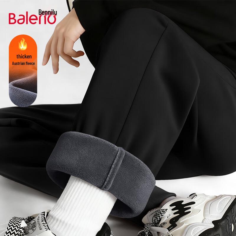 

Baleno Men s Winter Fleece-Lined Cuffed Joggers 5XL