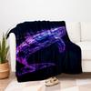 Neon Whale Phone Case Cover for iPhone Samsung GalaxyBlanket Flannel Throw Blanket for Sofa, Bed, Travel, Camping, Office, Couch, Chair, And
