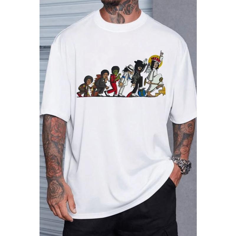 Michael Jackson Fans Tee Vintage Oversized Streetwear 3D T-shirt Casual Loose Trendy Soft Top Female Male Clothing