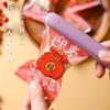 100Pcs Clear Red Plastic Candy Bags nowflake Crispy Baking Cookie Machine Sealed Chinese New Year Gift Packaging
