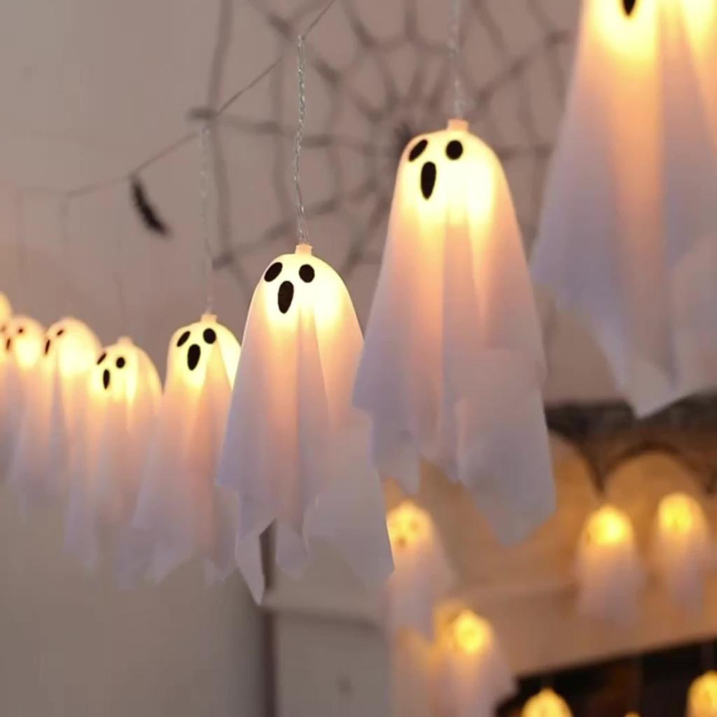 Halloween Lights  Ghost Ice Bar Lights. Ghost Curtain Lights. Halloween Lights - Horror Decorations Batteries Not Includ