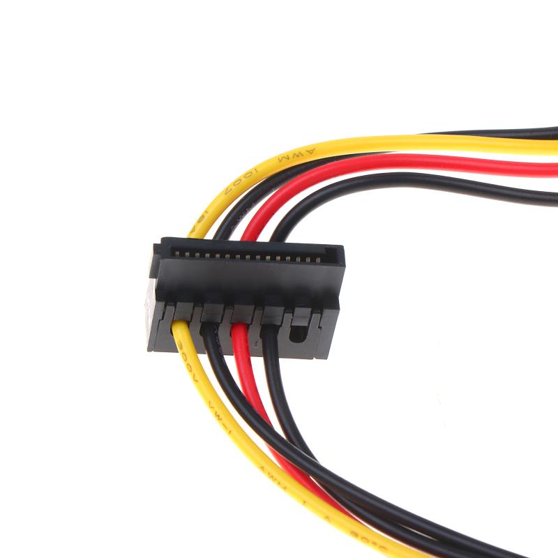 4 Pin to 2/3 Port SATA Power Connector Cable Safe Overcurrent Protection for 6000 8000 ATX Desktop PC HDD SSD