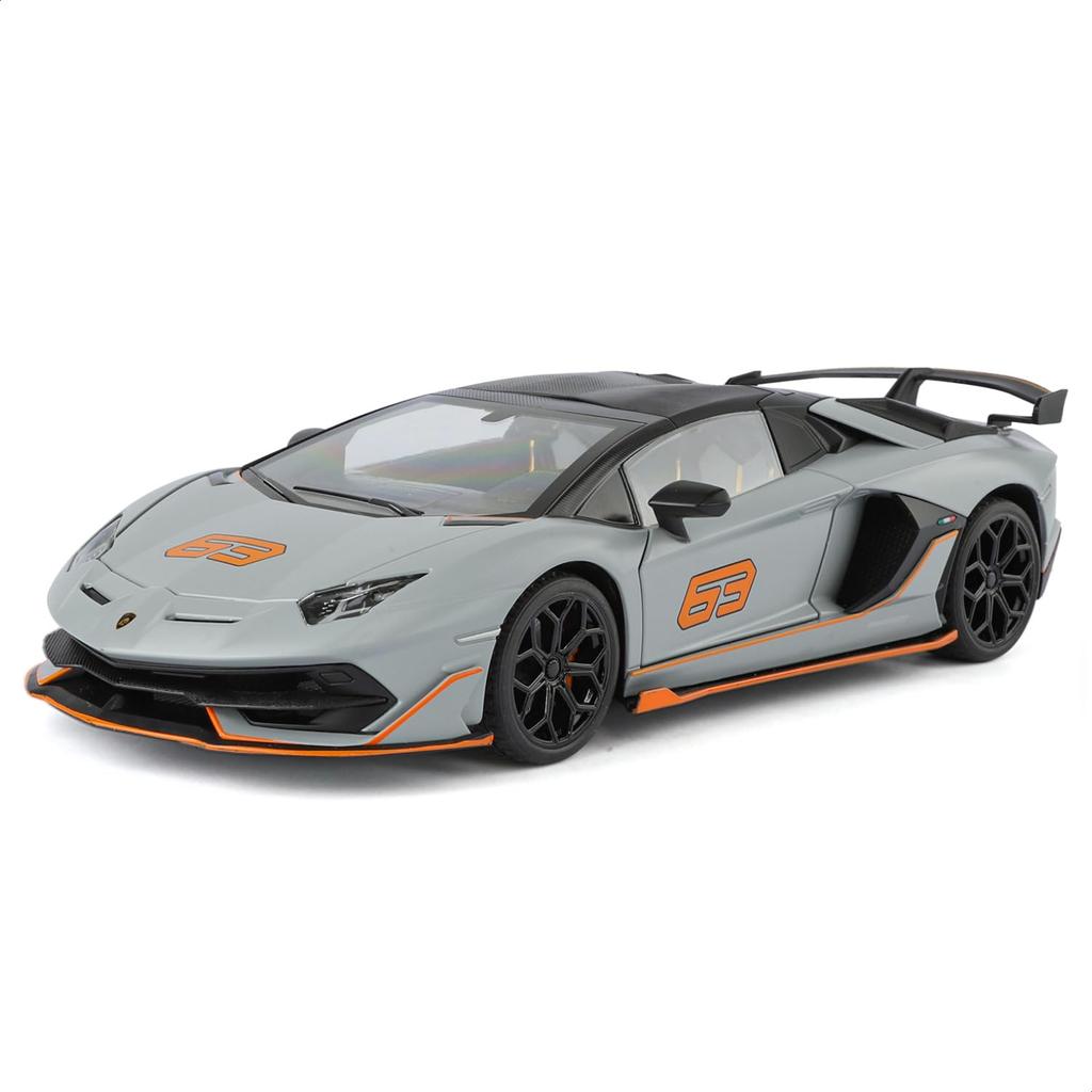 Heimanba Lamborghini Aventador SVJ 63 Roadster Diecast Model Car H1102 1/18 / (Gray GY)