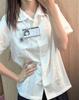 Xiao Lan Zhong JK Women's Short Sleeve Summer White Shirt: Japanese Academy Style Uniform Set