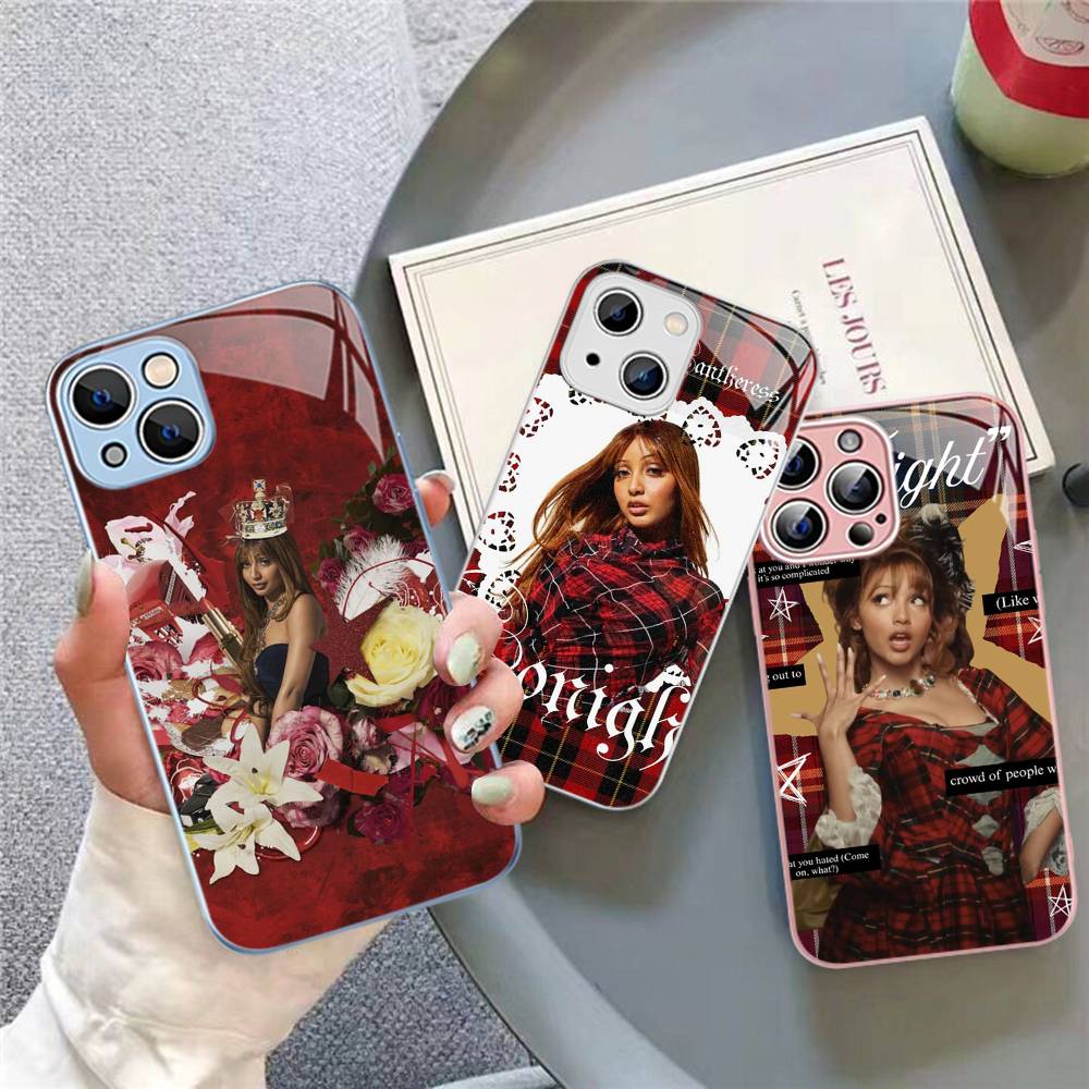 Chanteuse Pinkpantheress Pour IPhone 14 13 12 Mini 11 Pro XS Max X XR 14 Plus Coque en Verre Trempé