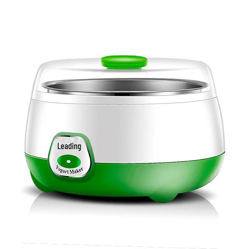 

«Самая продаваемая автоматическая йогуртница с подставкой из нержавеющей стали для ферментации, рисового вина и натто» EU Plug 220V зелёный