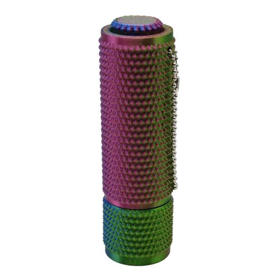 3D Printed Spiky Fidget Toy with Ball Chain, Stress Relief Gripper Sensory Toy with Spinner & Clicker, Portable Travel Massage Stick Pain Stimming