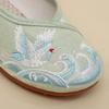Chinese Style Girls' Dancing Shoes Soft Sole Non-slip Children Hanfu Flat Shoes Wear Resistant Breathable