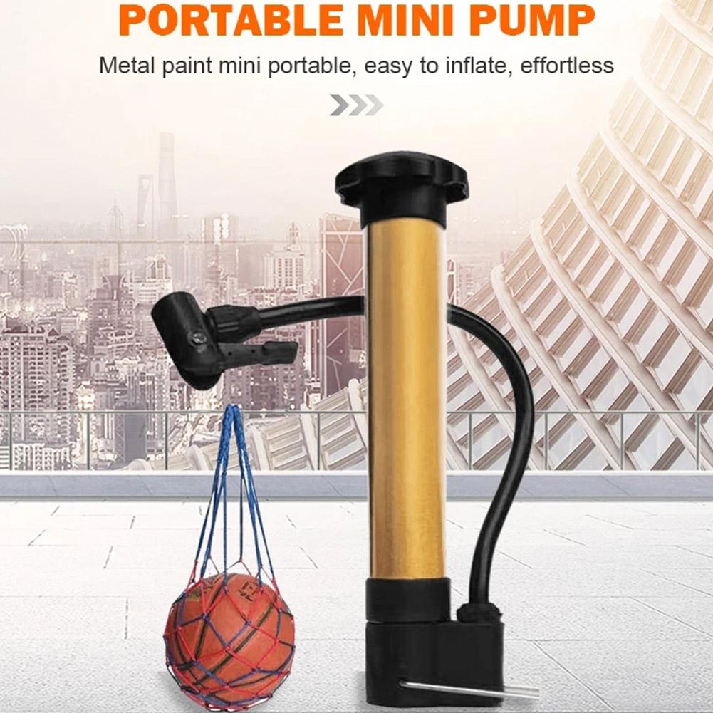 Inflator Bicycle Basketball Football Universal Mini Bicycle Tire Ball Manual Air Pump Inflator