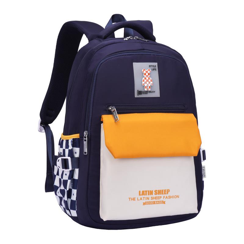 

Elementary school bag Female junior high school student High school student College student Simple fashion Reduce burden Lightweight сапфіровий
