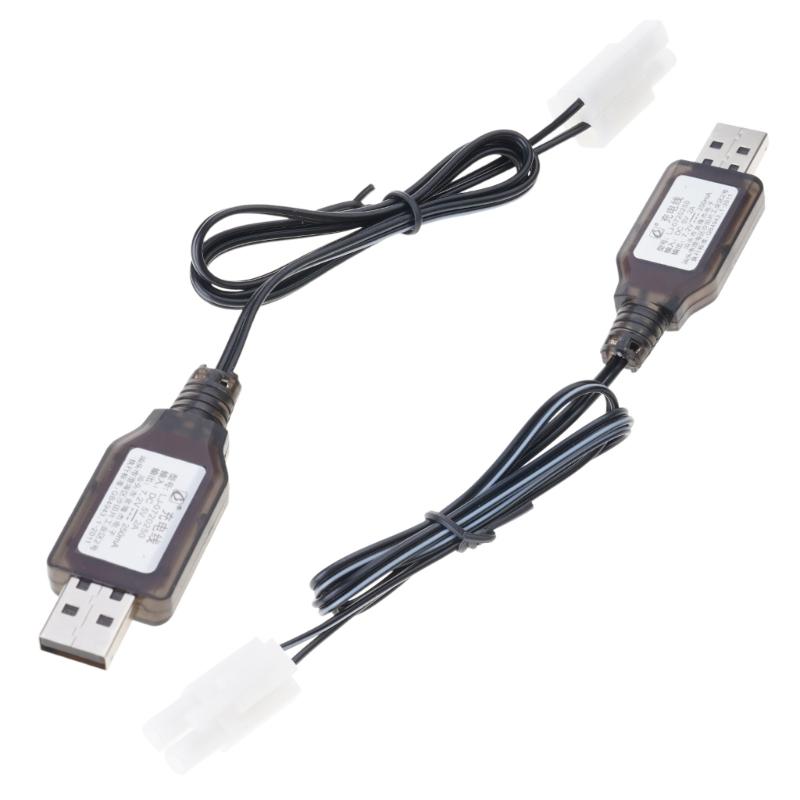 7.2V USB Charger Cable L6.2-2P USB Power Charging Cable Compatible for NiMH NiCD Batteries for Remotes Control Car
