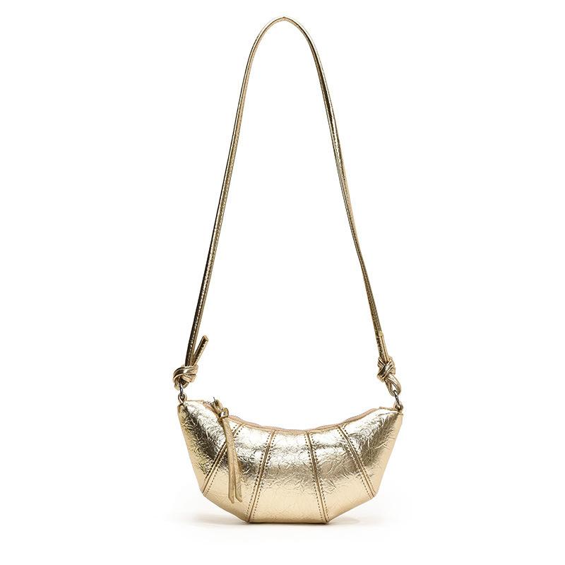 

2024 летняя новая женская сумка сумка-круассан текстура нишевый дизайн сумка-мессенджер маленькая сумка женская универсальная сумка-круассан на шею