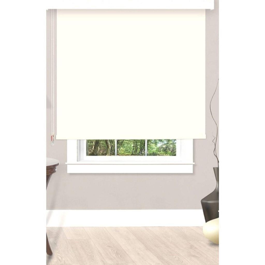Cheap Roller Blinds for Windows Bigpazar Flat Roller Blinds Ecru (Off
