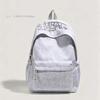 Schoolbag1011 Summer New Casual Simple Style Backpack Student High Value Large Capacity Personalized Letter Embroidery Schoolbag