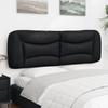 Vidaxl Headboard Cushion, Black, 160 Cm, Faux Leather