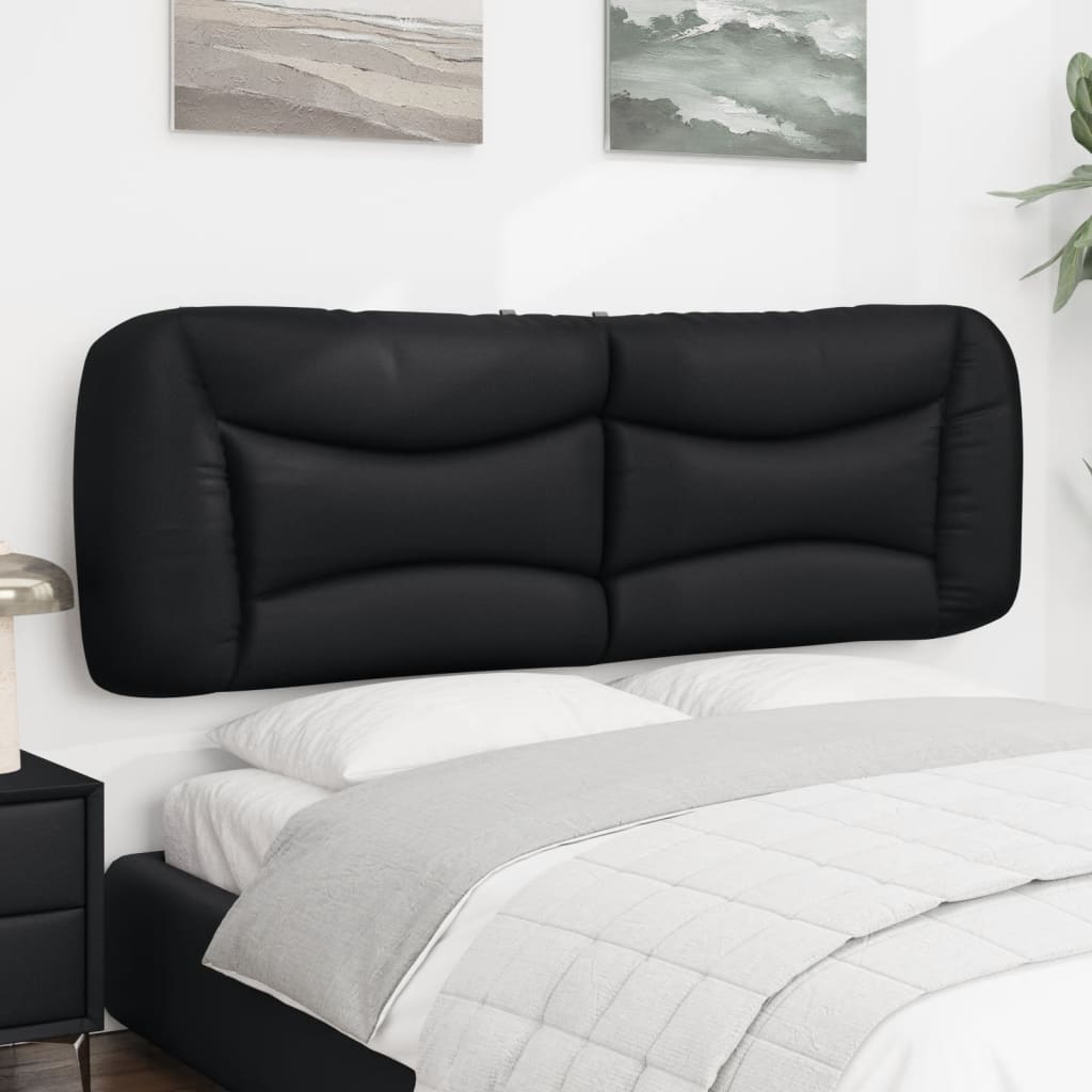 Vidaxl Headboard Cushion, Black, 160 Cm, Faux Leather