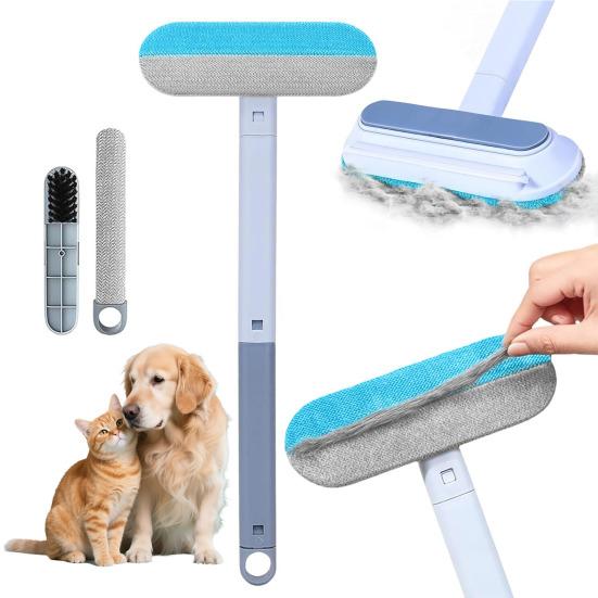 Pet Lint Remover 4 In 1 Fabric-Safe Dog Hair Remover Brush Carpet Scraper Washable Lint Cleaner Gentle On Furniture for Dog Cat Hair