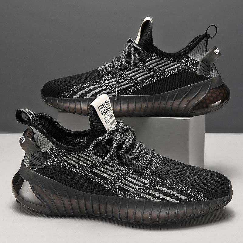 Coconut shoes new real explosive V flying woven breathable sports summer platform running casual shoes