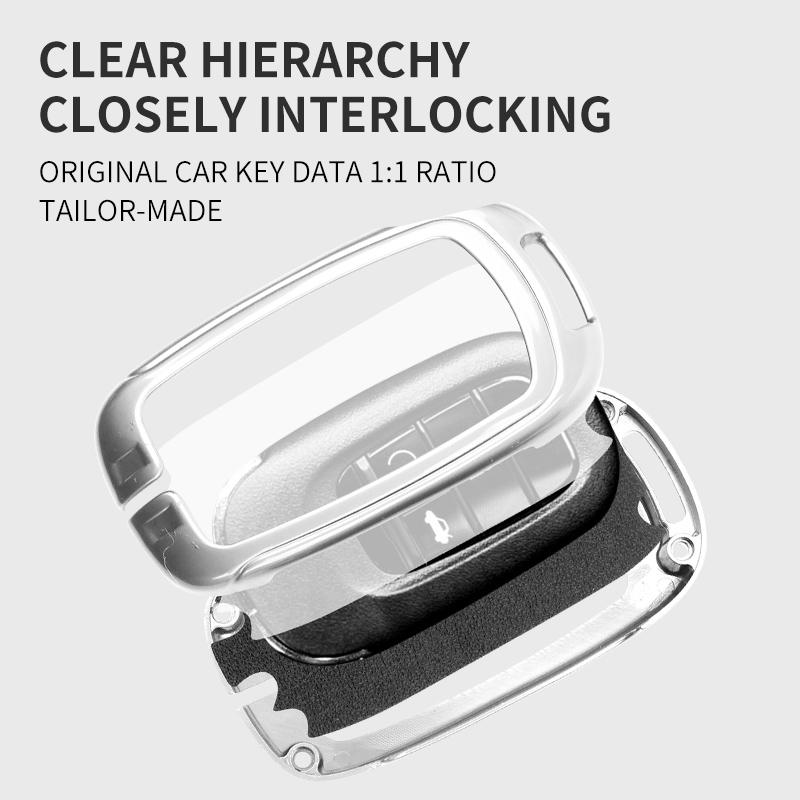 Fashion Car Key Case Cover for Honda Crv Binzhi Ling Pai XRV Xiangyu Smart Remote Protector Keychain Interior Accessories
