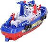Fauitay Music Light Boat Toy, Automatic Water Spray Electric Bath Toy with Simulated Siren Sound, Rounded Edges Safe Non-Toxic Kids Bath Time Toy