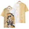 Genshin Gril Navia Game 3D Print Sports Breathable Men T-shirt Outdoor Street Harajuku Cute Short Sleeve Clothing Top