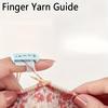 DIY Sweater Knitting Tool Finger Sleeve with Thread Guide Plastic Finger Protector Plastic Wool Thread Guide Handmade Wool Knitting Tool