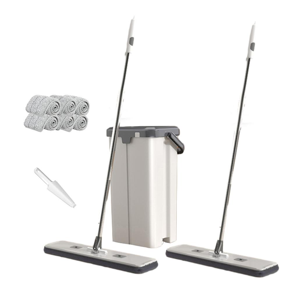 Household Large Flat Mop Floor With Bucket,360° Rotatable Cleaning Mop for Wash Floor,Home Labor-Saving Mopping Tool for Kitchen