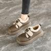 Velvet Winter New British Style Platform Beanie Small Leather Shoes Pregnant Women Warm Cotton Shoes
