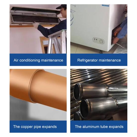 1/5/6Pcs/Set Copper Pipe Expander Air Conditioner Refrigeration Tube Expander Swaging Tool