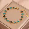 Popular bracelet, titanium steel does not fade, love zircon bracelet, high-end female light luxury niche bracelet, bracelet.