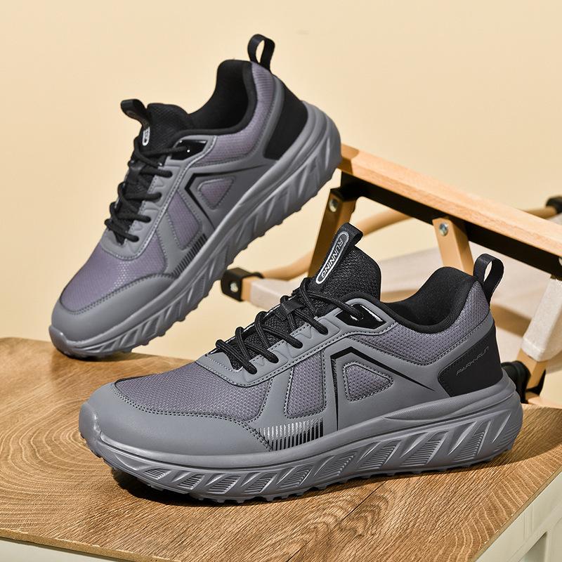Large Size Lightweight Wide Head Casual Sports Shoes Fly-Woven Mesh Men'S Shoes Fat Feet Fat Barefoot Running Shoes