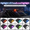 Solar-Powered LED Vehicle Warning and Decorative Light