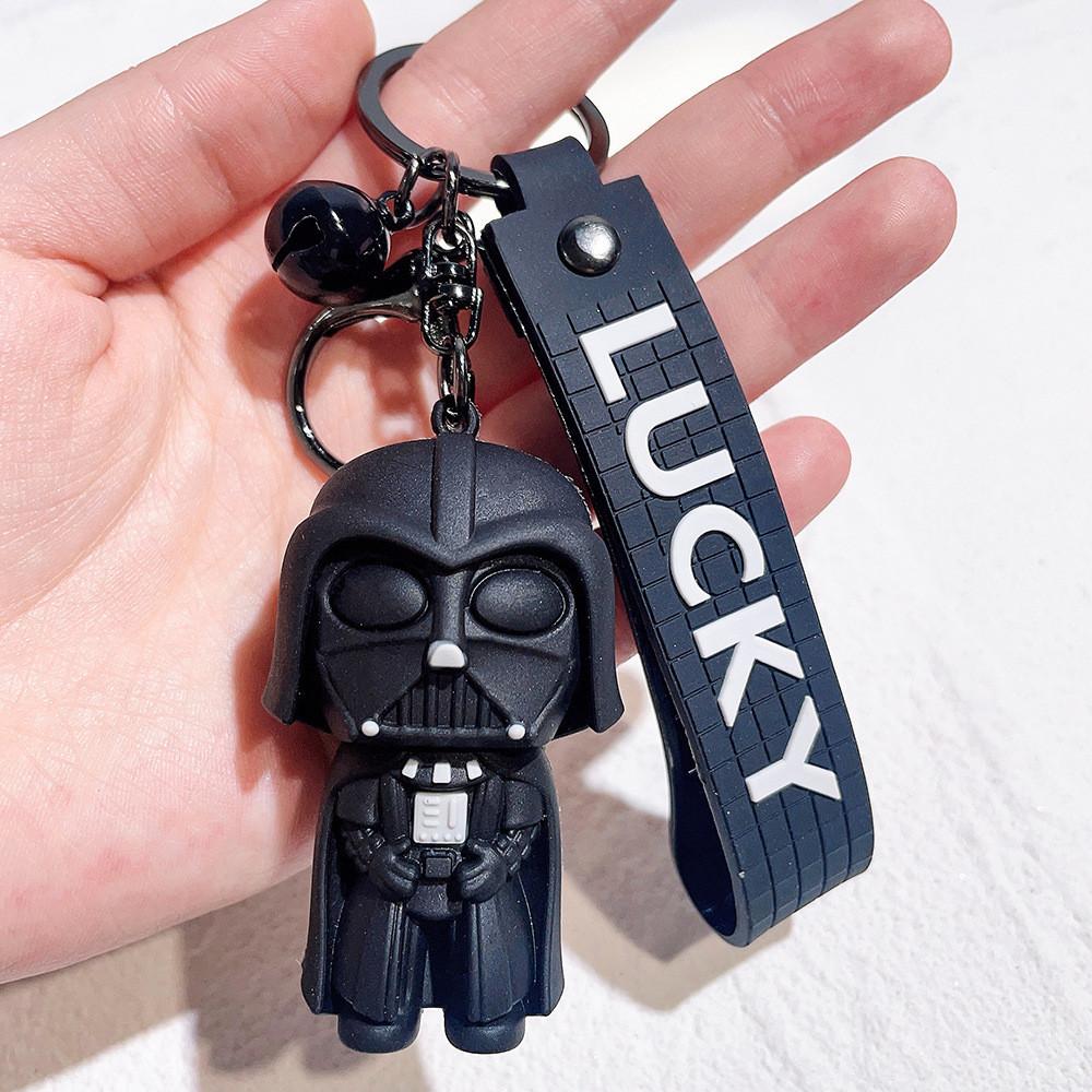 Premium Deadpool Star Wars Keychain Darth Vader Keyring Pvc Couple Bag Car Charm