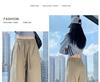 Women's Khaki High-Waist Wide Leg Work Pants - Autumn 2025 Collection