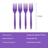 Purple Disposable Tableware Set for Birthdays & Camping: Includes Plates, Cups, Napkins, Tablecloths, Cutlery